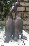 Ducks Birds Garden Ornament, Statue Figurine Bronze Effect.