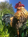 Colourful Cockerel Rooster Garden or Interior Design