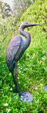 Heron Cast Iron Garden Statue