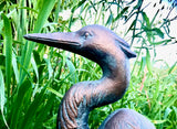 Heron Cast Iron Garden Statue