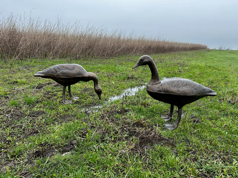 Goose Pair Aluminium Garden statues