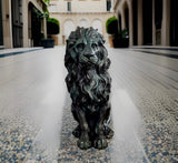 Bronze Effect Lion Garden Statue