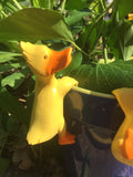 4 Ducks Birds Chicks Flower Pot Hangers Decorations Garden Statues Ornaments