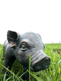 Piglet Pig Garden or Home Statue Ornament Metal Bronze Effect