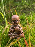 Miniature Buddha Statues Garden Indoor/Outdoor Set Of Three