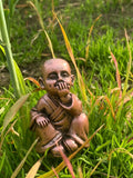 Miniature Buddha Statues Garden Indoor/Outdoor Set Of Three