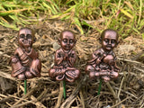 Miniature Buddha Statues Garden Indoor/Outdoor Set Of Three