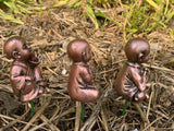 Miniature Buddha Statues Garden Indoor/Outdoor Set Of Three