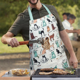 Cat Design Apron Cooking catering Kitchen Accessory