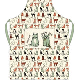Cat Design Apron Cooking catering Kitchen Accessory