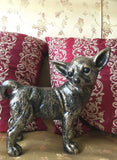 Chihuahua Dog Pair Statues Garden or Interior Ornament