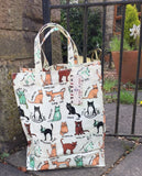 Tote Shopping Bag Feline Cat Designs