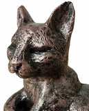 Miniature Basking Cat Ornament Statue Home Garden Frost Proof