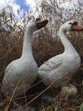 Geese Pair Birds Fowl Garden Statue Kitchen Decor Farm Ornament figurine