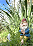 Gnome Elf Fishing Angling Garden Statue Ornament