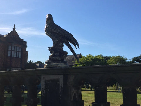 Life size Golden Eagle Aluminium Statue Garden Ornament Figurine Frost Proof