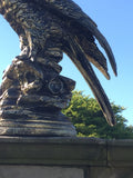 Life size Golden Eagle Aluminium Statue Garden Ornament Figurine Frost Proof
