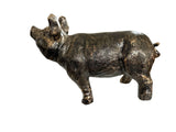 Aged Gold Pig Garden or Home Ornament Statue bronze effect look