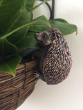 4 Hedgehogs Flower Pot Hangers Decorations Garden Ornaments Statues