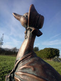 Jemima Puddle Duck Beatrix Potter Garden Ornament Statue Figurine Bronze Effect