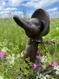 Jemima Puddle Duck Beatrix Potter Garden Ornament Statue Figurine Bronze Effect