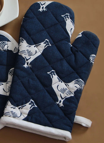 Oven Glove Cockerel Design Cooking Kitchen Accessory
