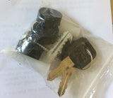 Black Steel Post box, Mailbox Red Rose Logo for Garden, Driveway, Gate Entrance