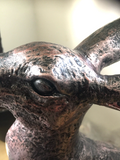 Alert Hare Garden Statue Bronze effect Finish