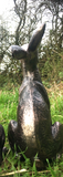 Alert Hare Garden Statue Bronze effect Finish