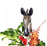 Zebra Head Bust Interior Design Home Conservatory Summer House Black+Gold