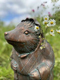 Mrs. Tiggy Winkle Garden Ornament Statue Beatrix Potter Bronze Peter Rabbit
