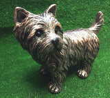 Share West Highland Terrier Westie Dog Statue Garden Interior Ornament Bronze Effect