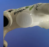 POMME PIDOU CAT CERAMIC MONEY BOX with Gift Box (White with floral patterns)