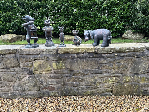 Medium Sized Winnie the Pooh set Garden Statues Figurines