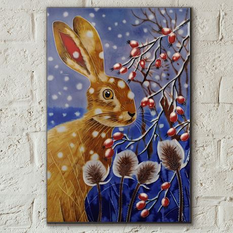 WINTER HARE BY JUDITH YATES, 8'' X 12''
