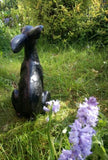Garden Ornament Statue Bronze Effect Charming Hare. Dispatch1-2 Days.
