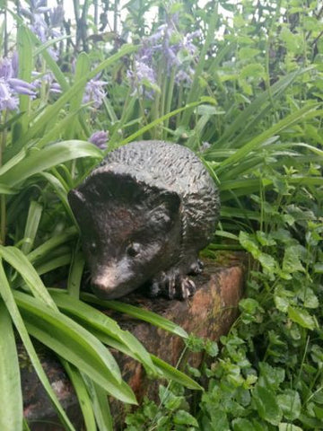 Life-Size Hedgehog Ornament Statue Bronze Effect Aluminium Despatch 1-2 Days