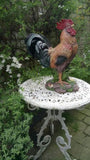 Life-sized Rooster Cockerel Chicken Garden Ornament Statue Figurine post 1-2 d