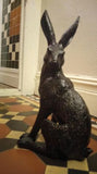 Garden Ornament Statue Bronze Effect Charming March Hare. Dispatch1-2 Days.