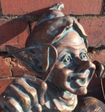 Pixie on Bird Garden Statue Ornament Figurine resin bronze effect