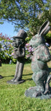 Mad Hatter (from Alice's Adventures in Wonderland) Garden Statue Bronze Finish