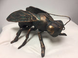 Honey Bee Garden Home Ornament Statue Hand Finished Bronze Effect Cast Iron